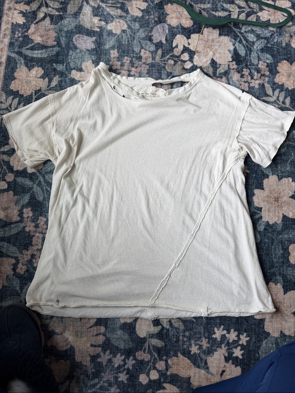 We The Free Off-White Short Sleeve Crewneck Tee